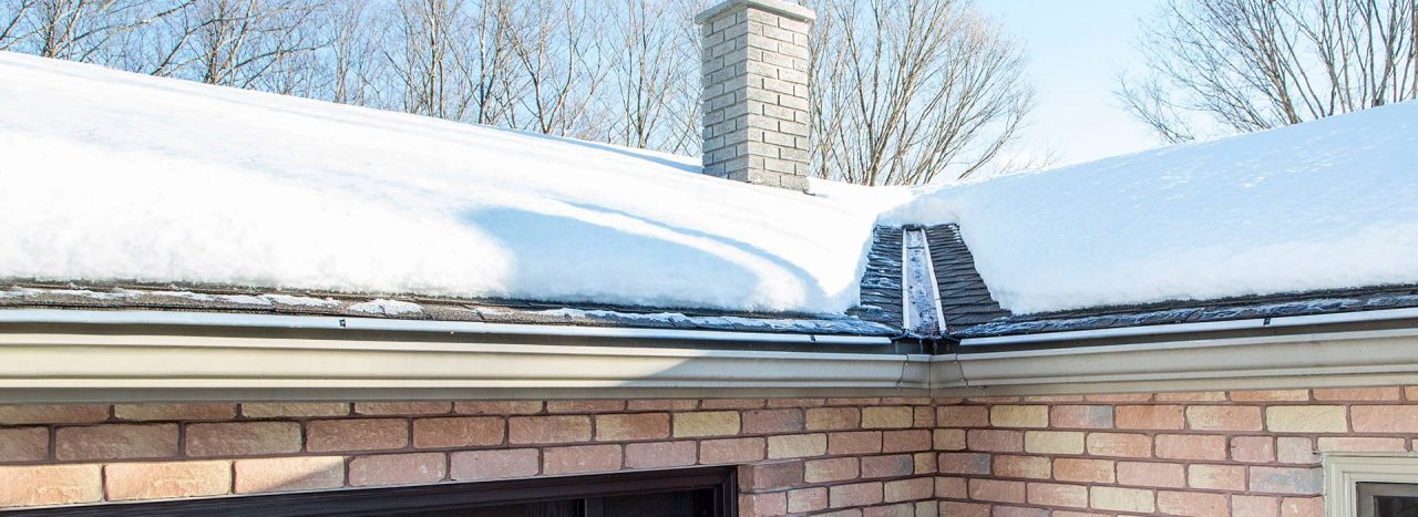 EDGE-CUTTER channel flashings de-icing roof in Winter